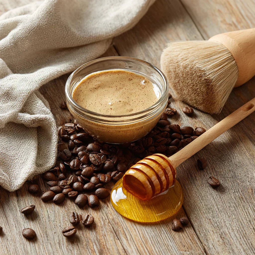 Mascarilla de café y miel natural – exfolia, hidrata y rejuvenece tu piel