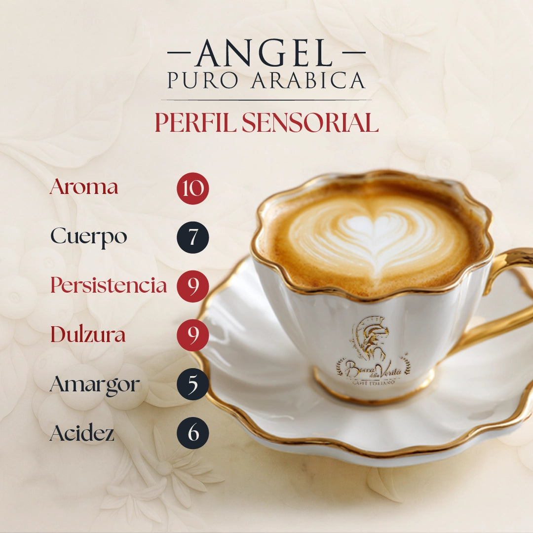 Café Italiano en Grano Angel Puro Arabica