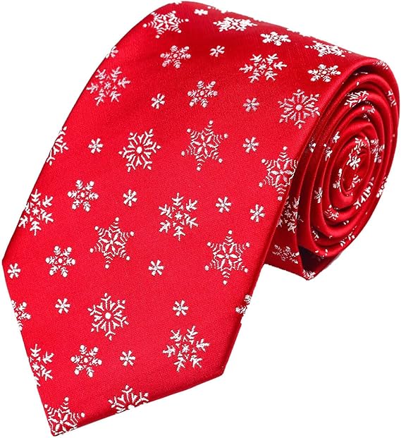 Corbata Navideña de Seda Jacquard