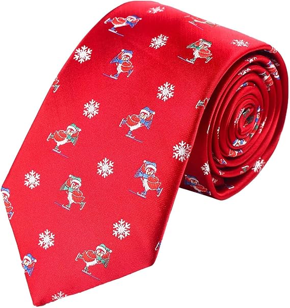 Corbata Navideña de Seda Jacquard