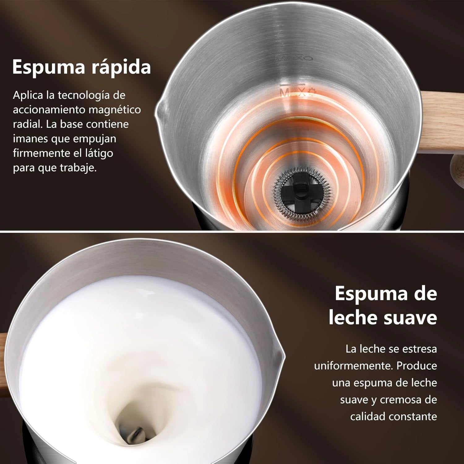 Espumador de Leche Electrico 550 W | 600ml | Negro