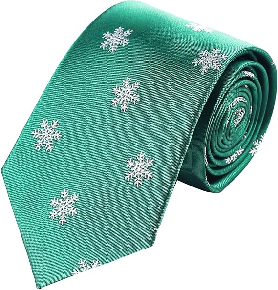 Corbata Navideña de Seda Jacquard