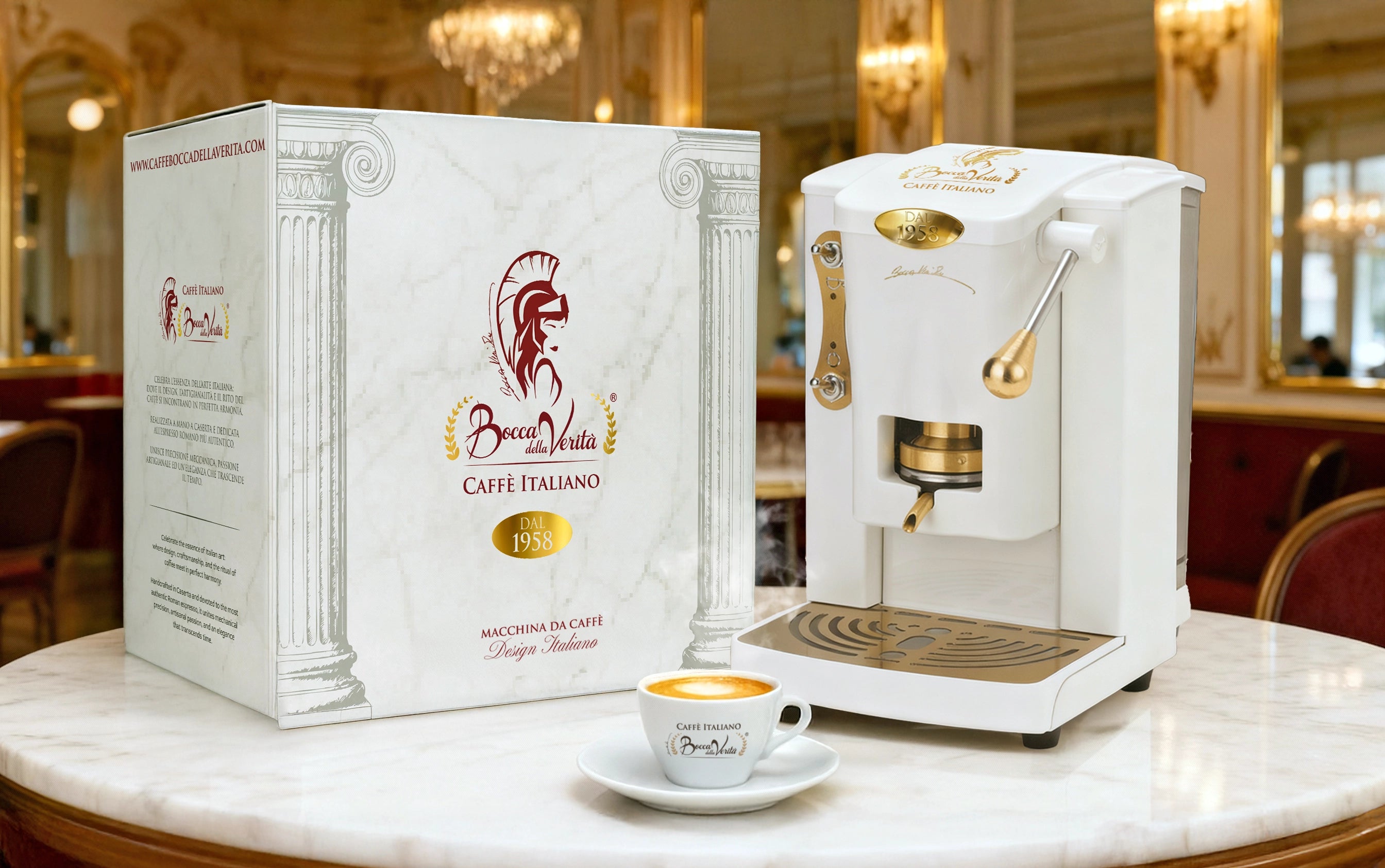 RESERVE “Thomas” the new Bocca della Verità® Coffee Maker ESE 44mm (150 cialde in regalo)