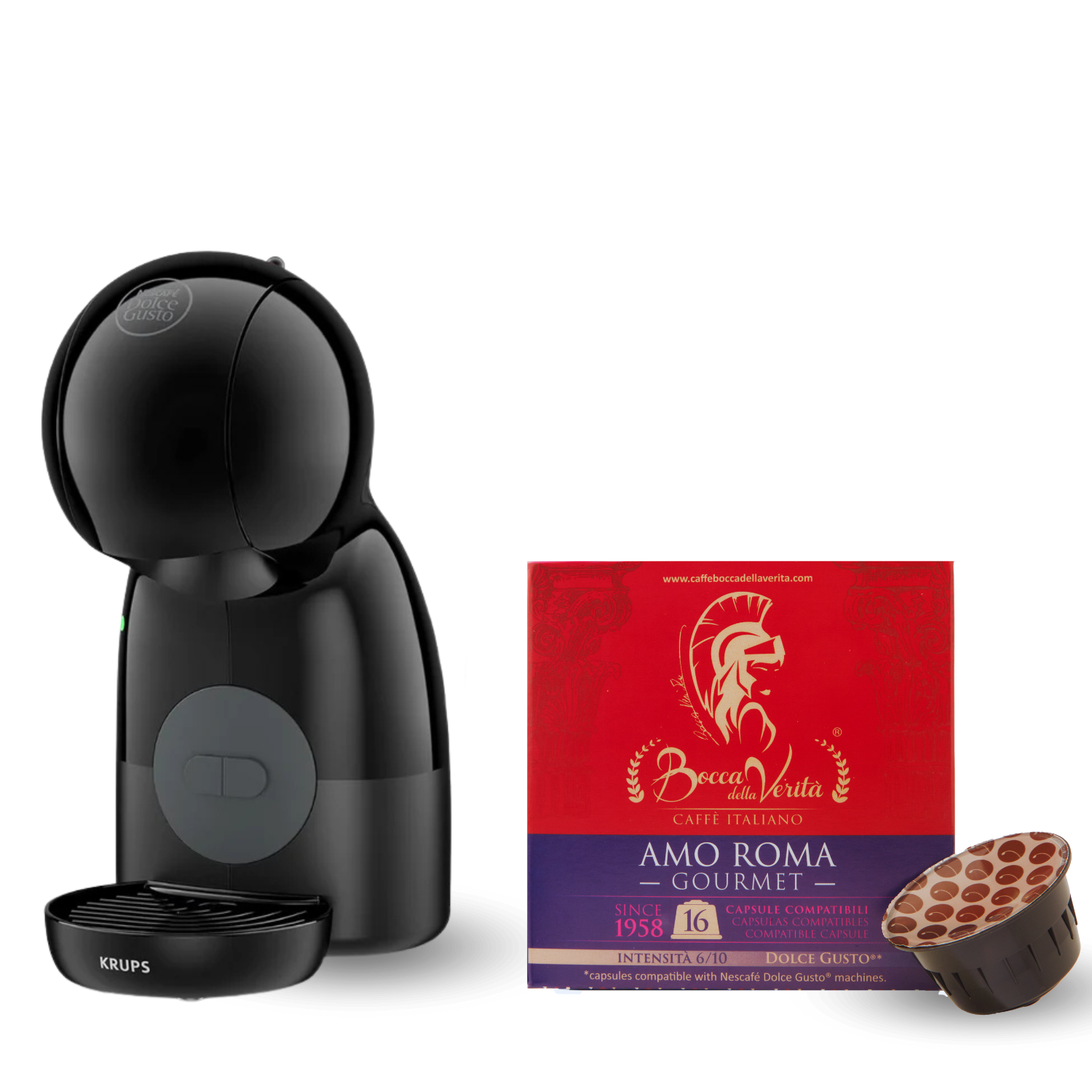 Krups® Nescafé® Dolce Gusto® Piccolo XS + 10 Gift Capsules