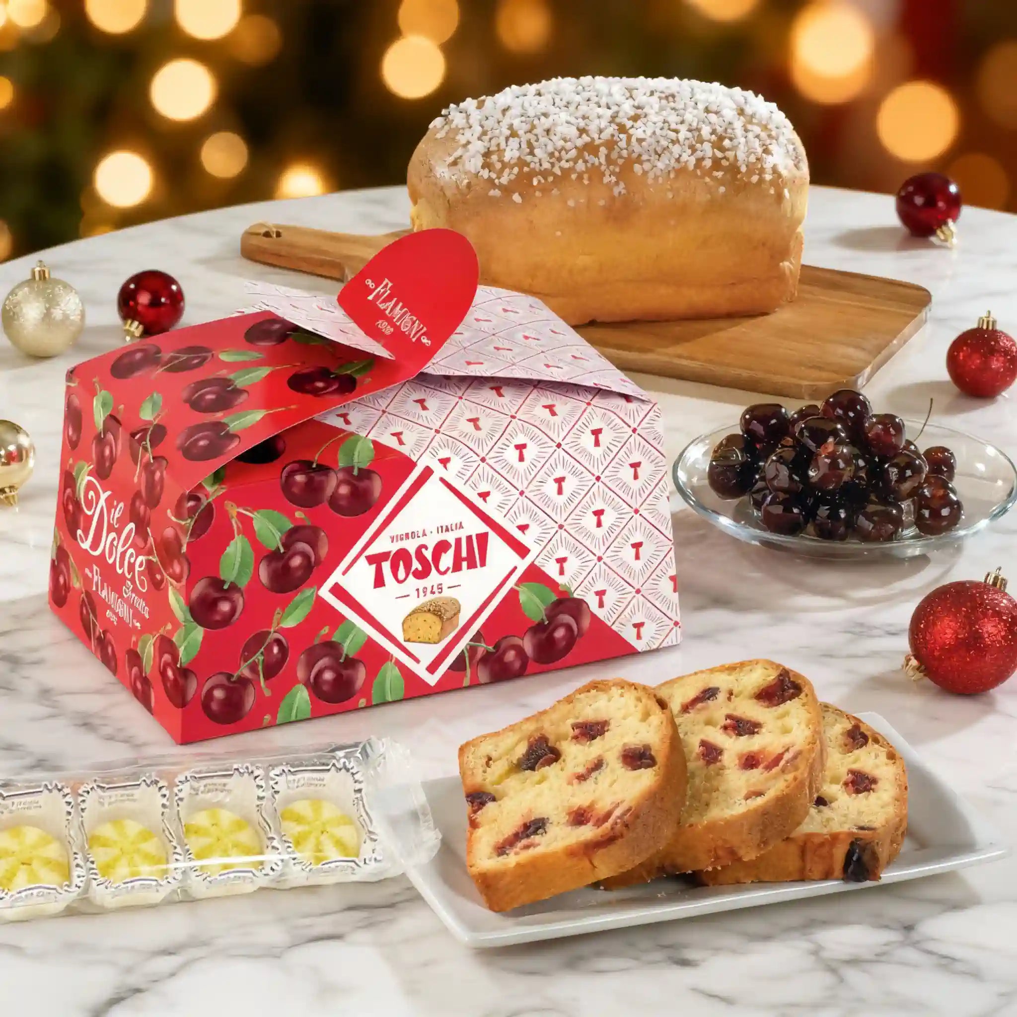 Special Promotion: 2 units of 250g Italian Ground Coffee “Amo Roma” Gourmet + “Artemisa” Decaffeinated + Toschi Cherry Tart