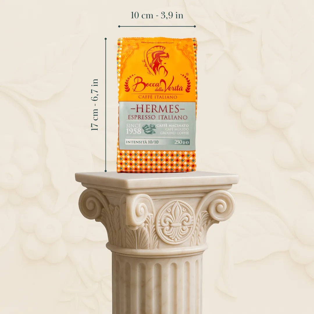 medidas café molido Bocca della Verità Hermes Espresso Italiano de 250 g.