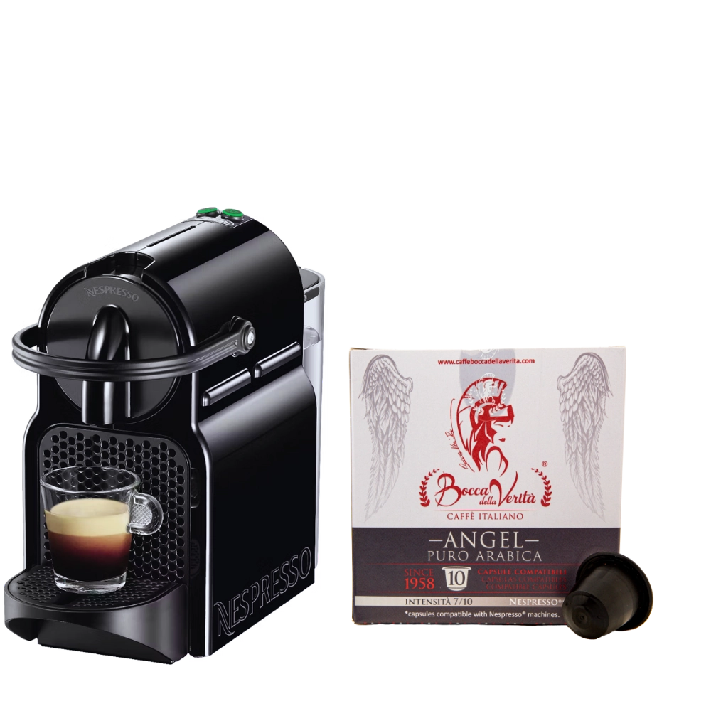 Nespresso® De'Longhi® Inissia EN80.B + 10 Capsule Regalo