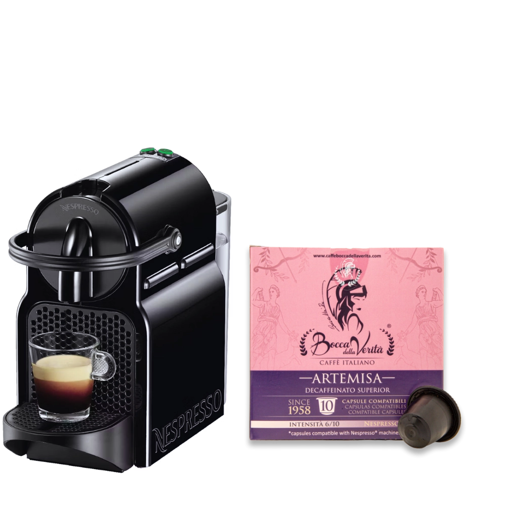 Nespresso® De'Longhi® Inissia EN80.B + 10 Capsule Regalo