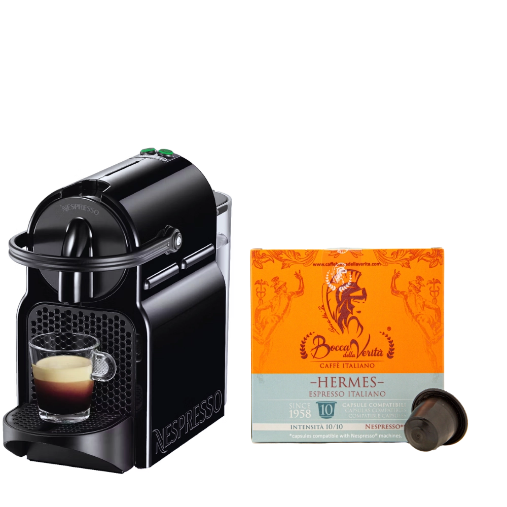 Nespresso® De'Longhi® Inissia EN80.B + 10 Capsule Regalo