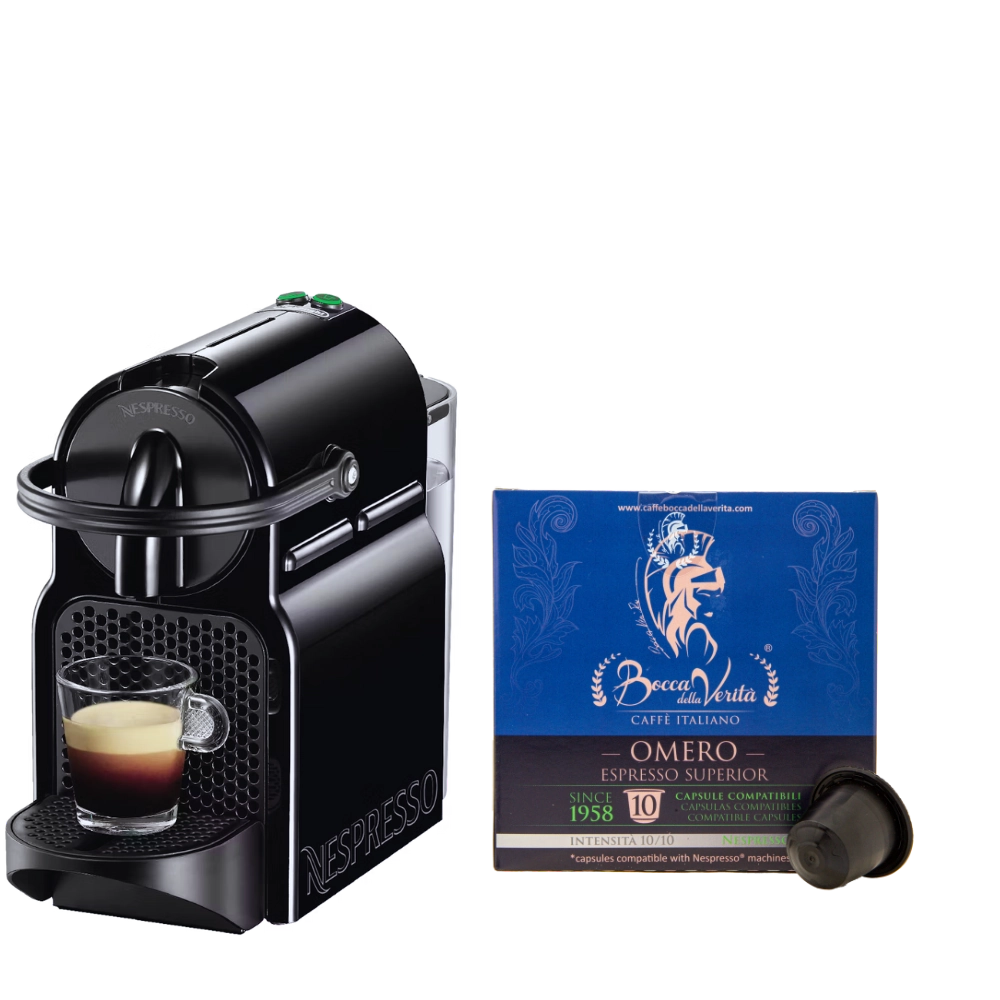 Nespresso® De'Longhi® Inissia EN80.B + 10 Capsule Regalo