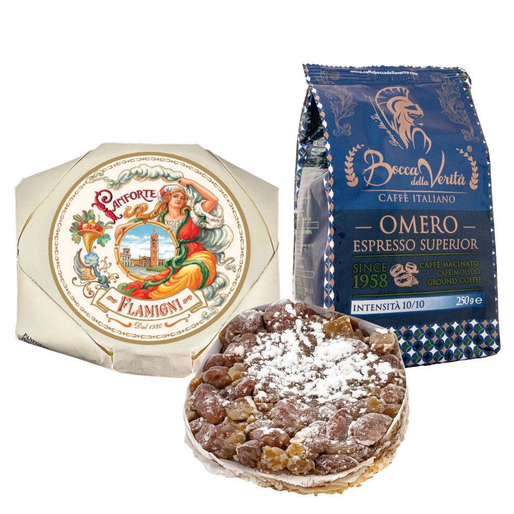 Tradición Italiana Café Molido “Omero” 250g + “Panforte” 250g