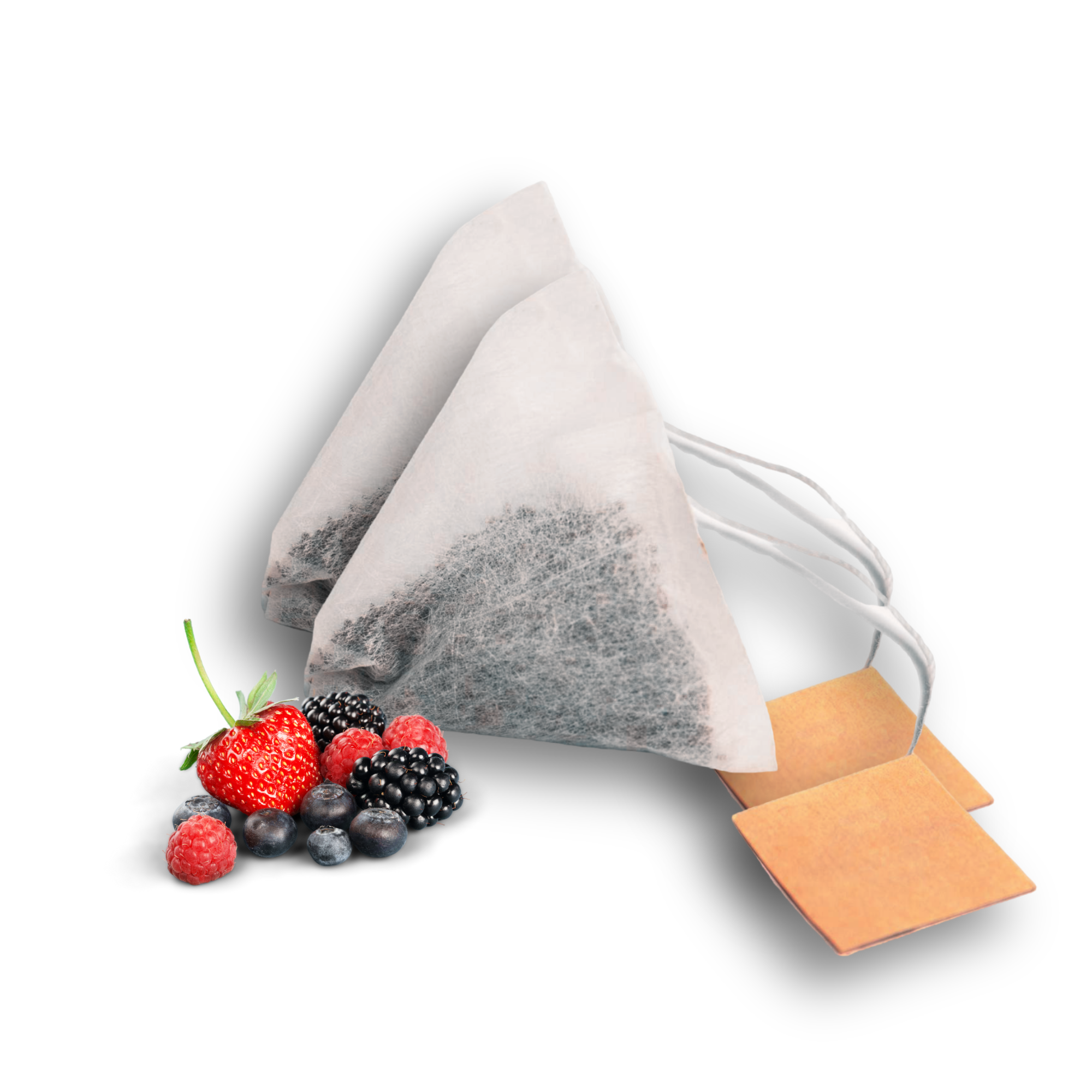 Té Rojo de Frutos Rojos en Bolsas de Piramide