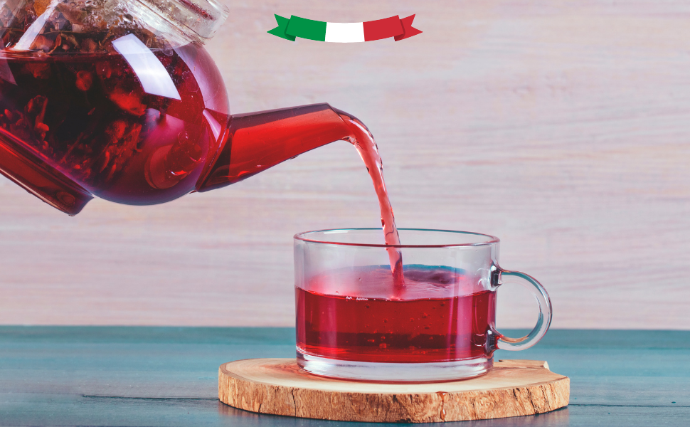 Té Rojo de Frutos Rojos en Bolsas de Piramide