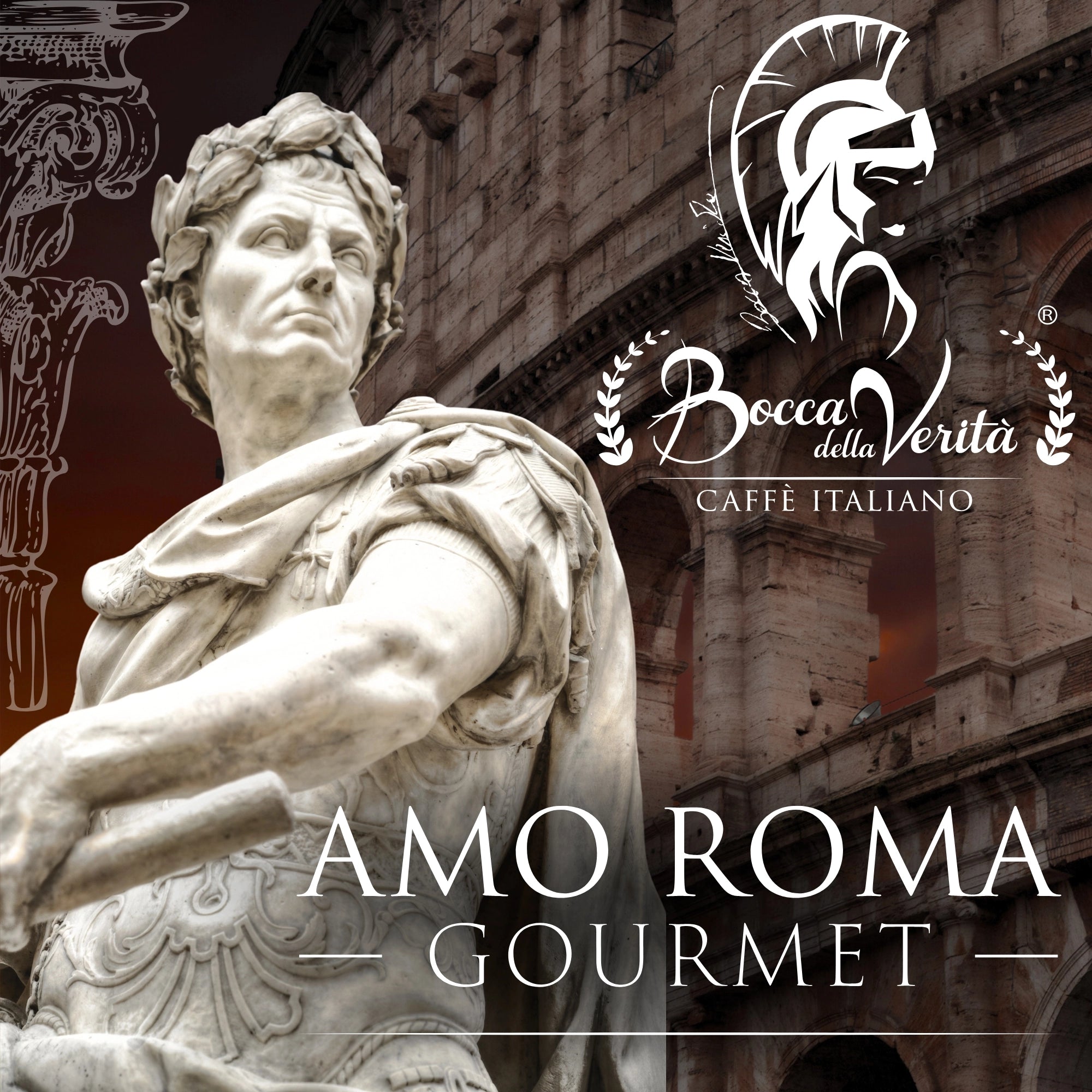 Chicchi di caffè italiano 1kg Amo Roma Gourmet