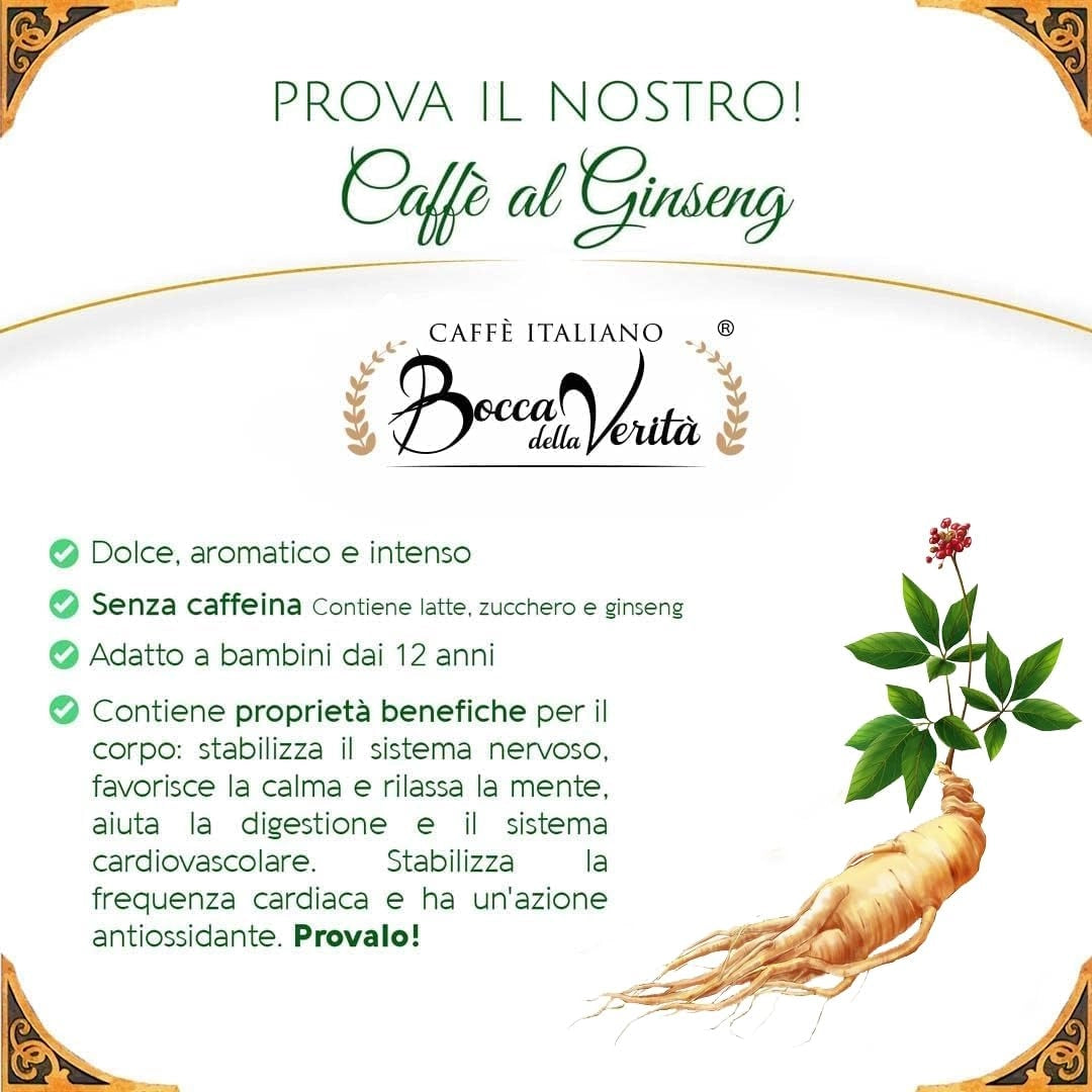 Latte Caramelo al Ginseng Soluble en Polvo, Bolsa de 250G, Producto de Italia