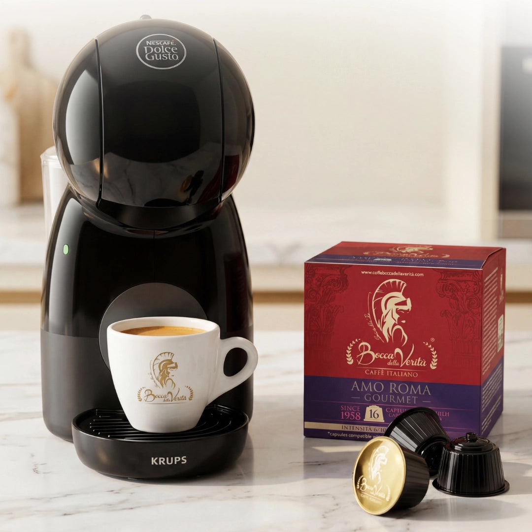 Krups® Nescafé® Dolce Gusto® Piccolo XS + Degustación 5 Blends Premium Bocca della Verità®