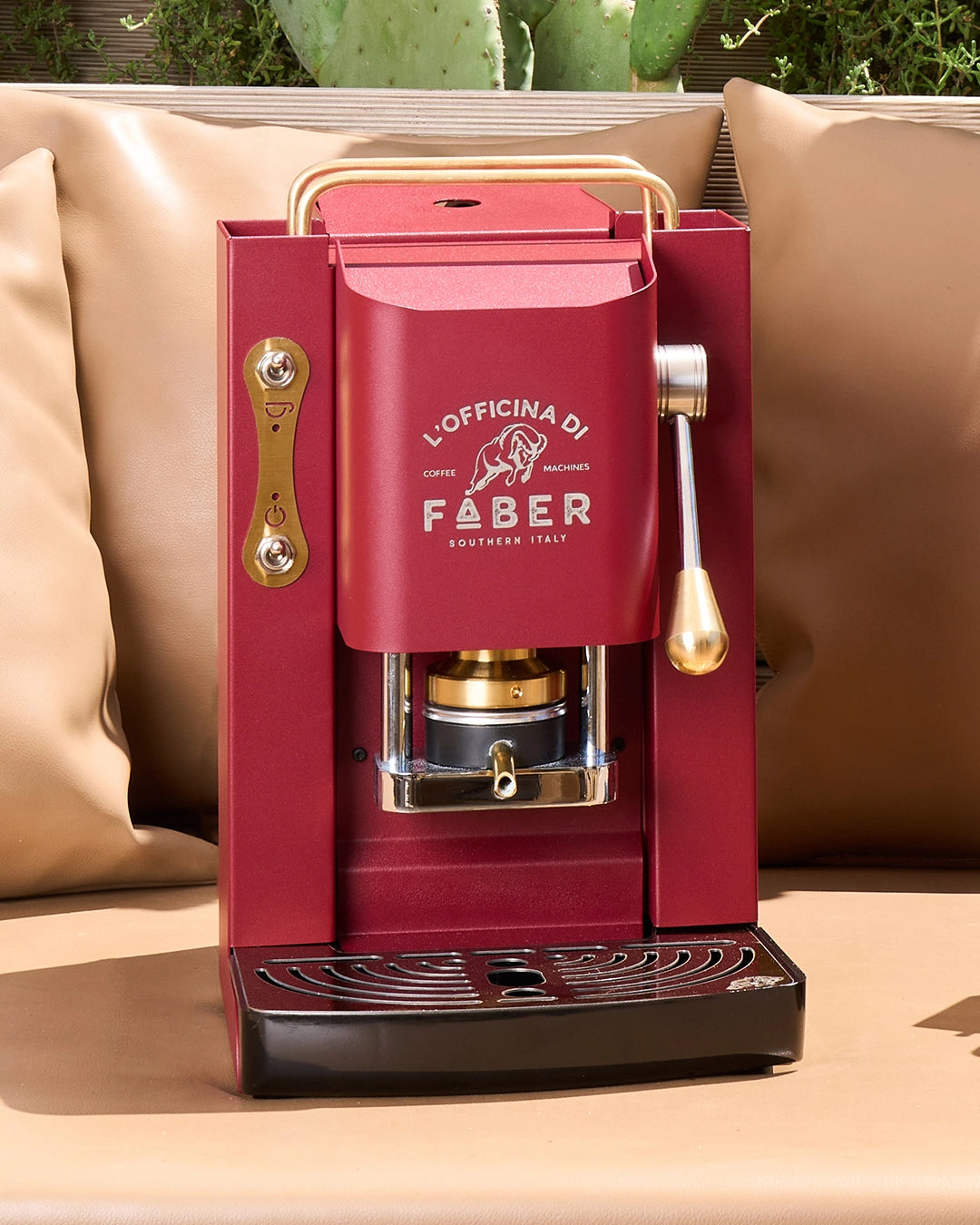Pro Deluxe Cafetera Cafetera 44mm Cherry Red