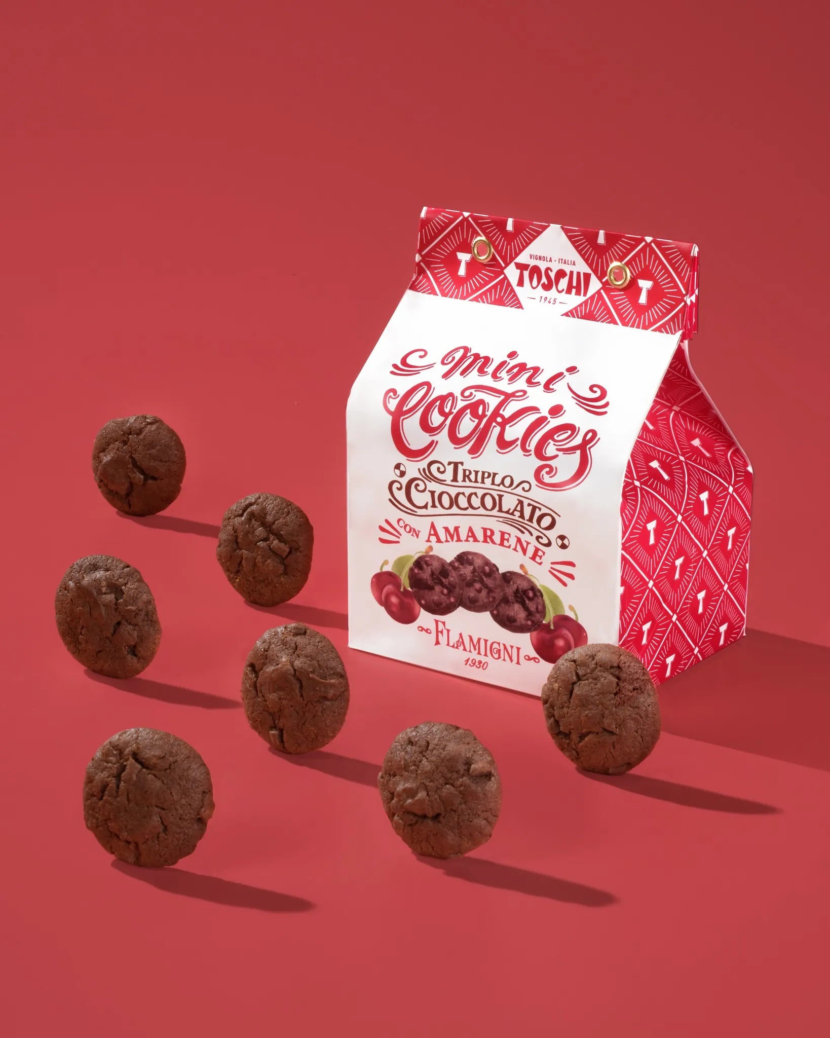 Bolsita Pequeña Minicookies Cereza Toschi 200g