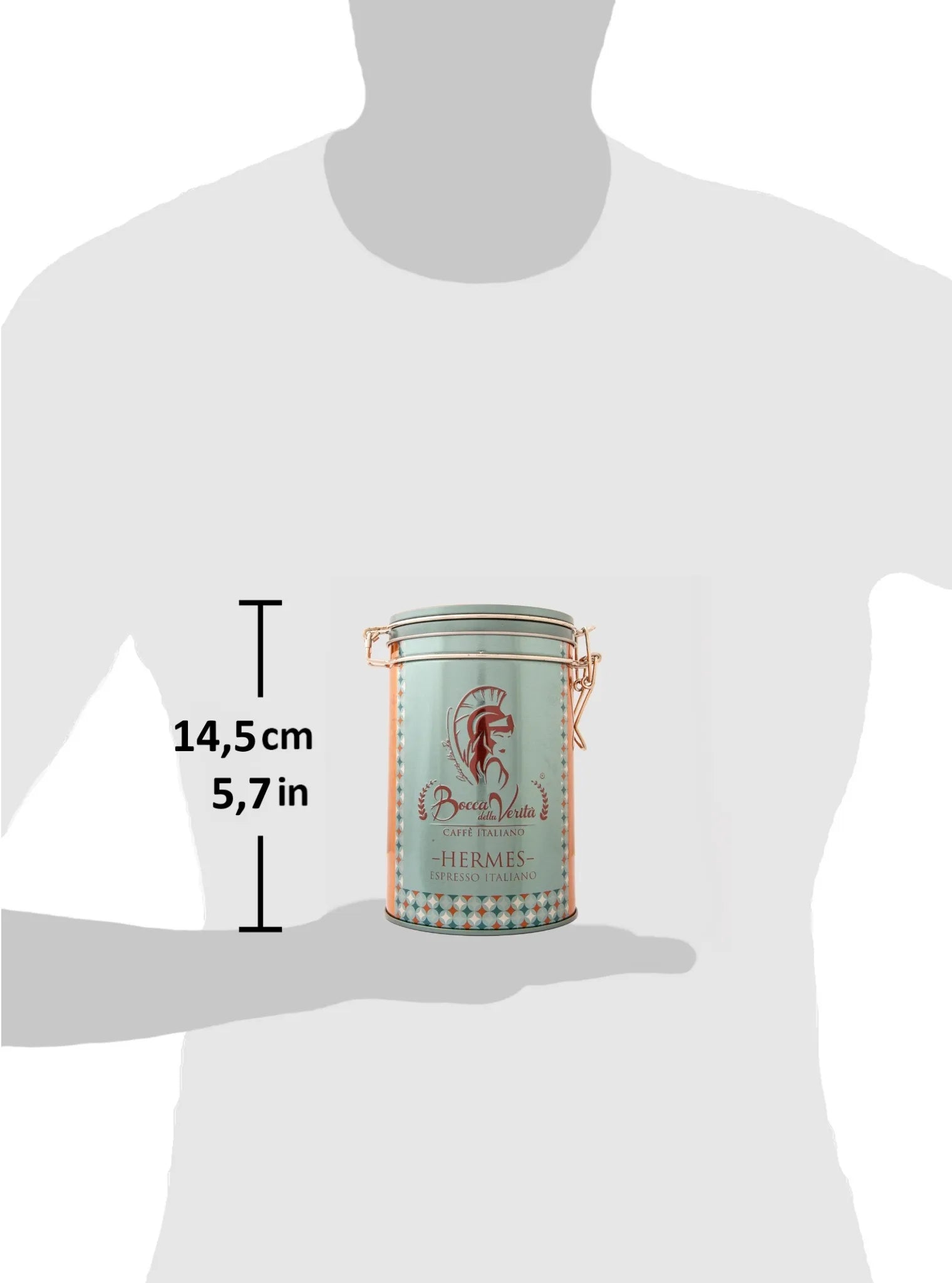 Decorative Aluminum Tin with Hermetic Closure for 250G