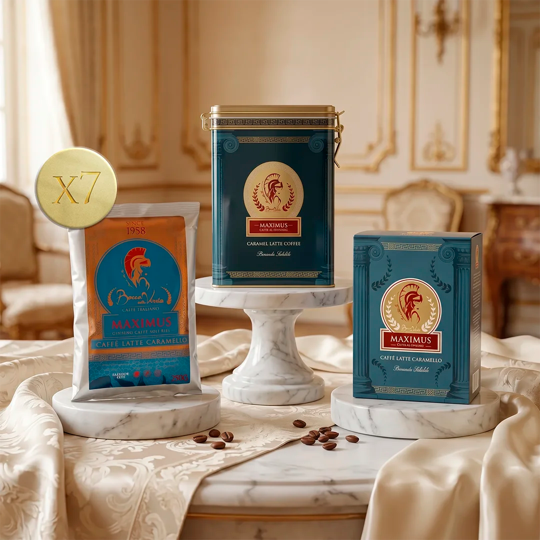 “Latte Gourmet” 7 Bolsas de Caramelo Soluble + Regalo Lata