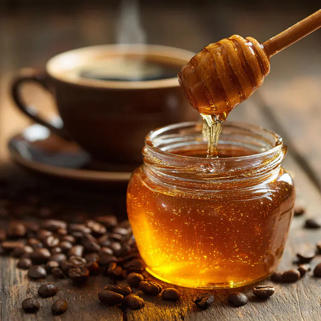 Café con miel: el endulzante natural que transforma tu taza en una experiencia saludable y gourmet.