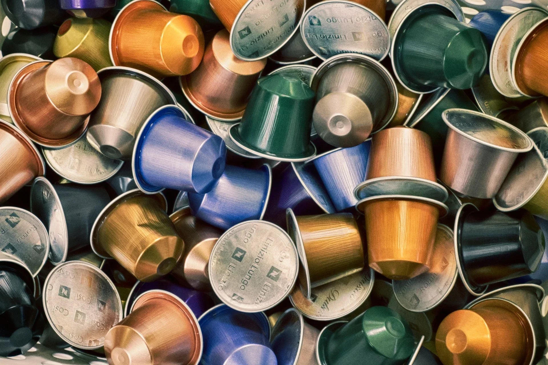 Bañera de capsulas de nespresso