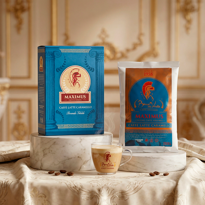 Ginseng Caramel Latte – Preparado Soluble en Polvo Bolsa de 250 g