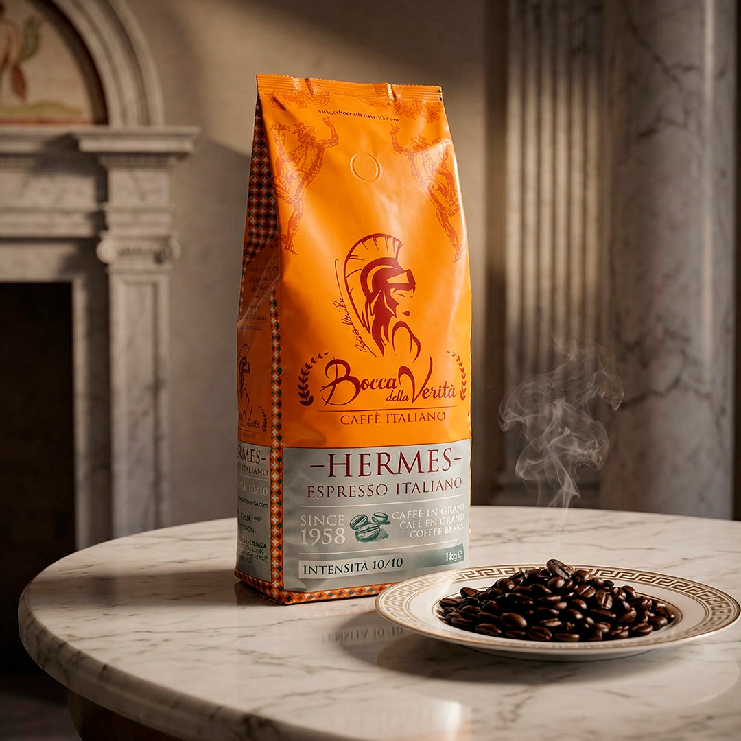 “Colección Maestros Café Italiano” 3Kg en Grano Amo Roma + Angel Arabica + Hermes Espresso Italiano