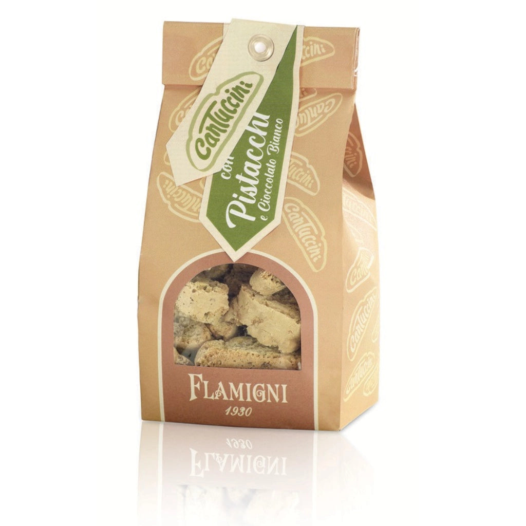 “Cantuccini” con Pistaccho y Chocolate Blanco