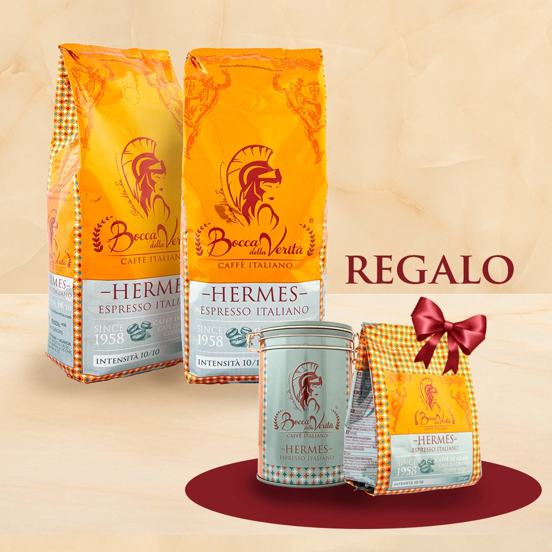 2 bolsas Café en Grano de ''Hermes'' 1KG  - TE REGALAMOS 250G en Grano + LATA