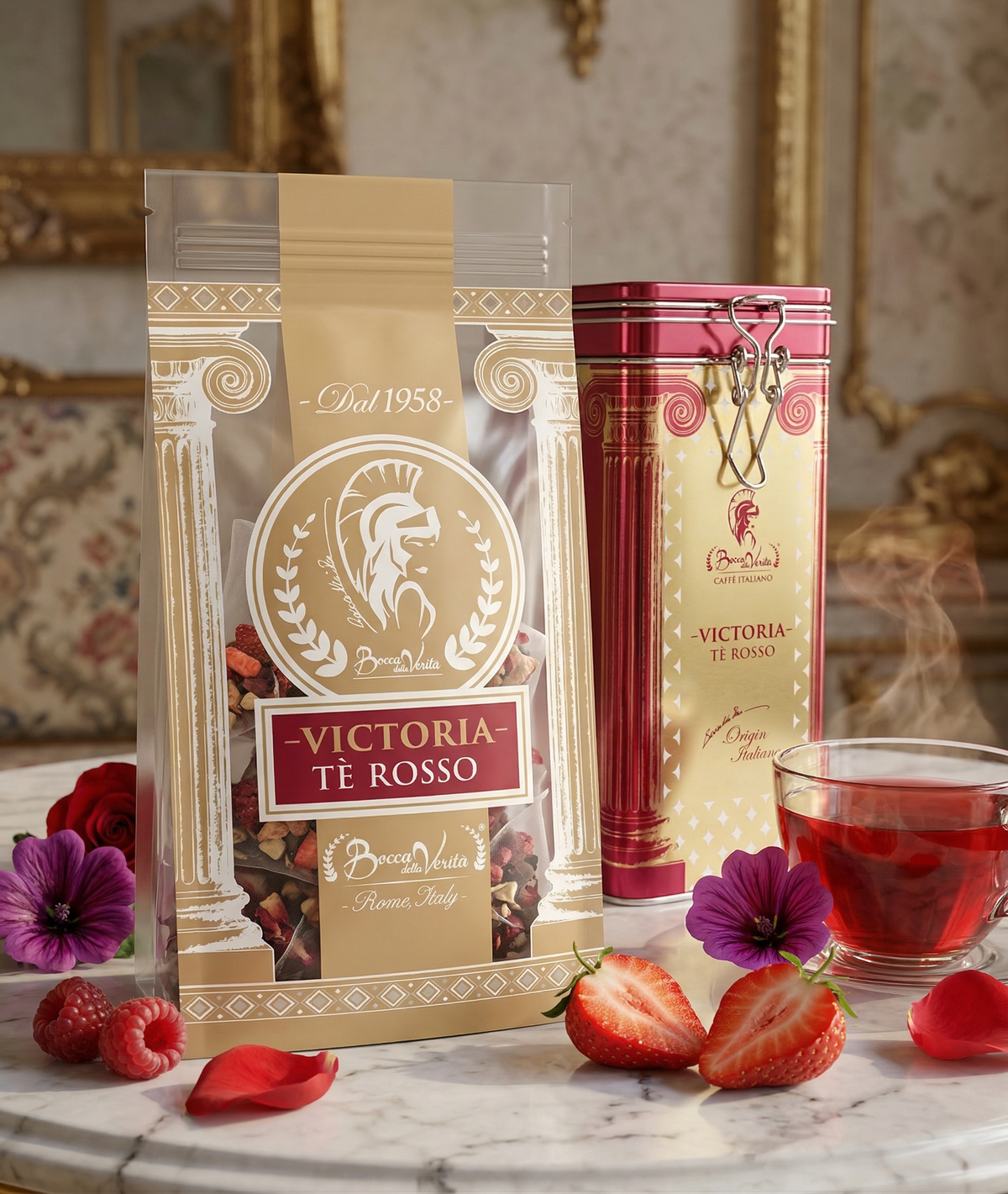 Red Fruit Tea in Pyramid Bags