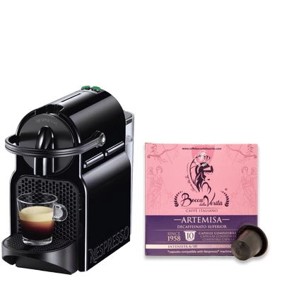 Nespresso® De'Longhi® Inissia EN80.B + 10 Capsule Regalo