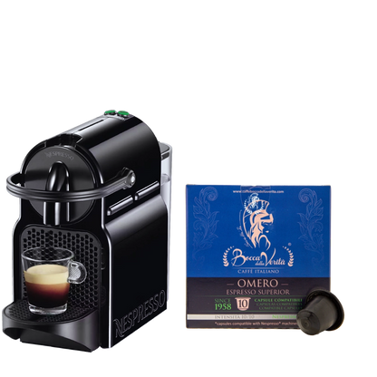 Nespresso® De'Longhi® Inissia EN80.B + 10 Capsule Regalo