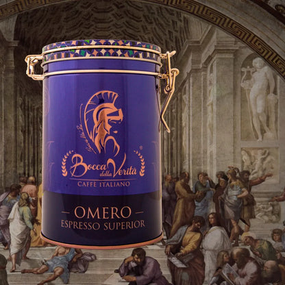 1 kg di chicchi di caffè espresso “Omero” - TI REGALIAMO 250 g di chicchi gourmet “Amo Roma”