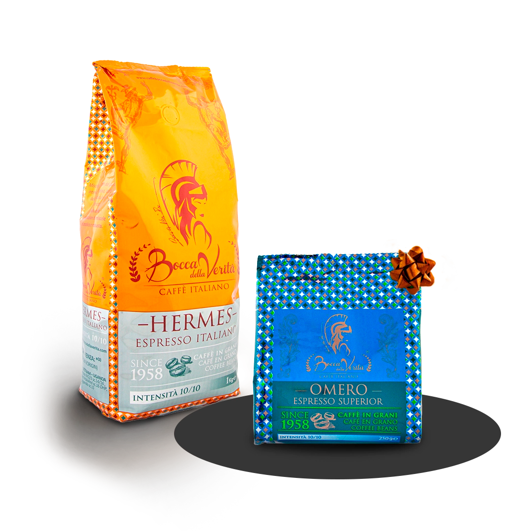 1 kg di chicchi di caffè espresso "Hermes" - TI REGALIAMO 250 g di chicchi gourmet "Omero"