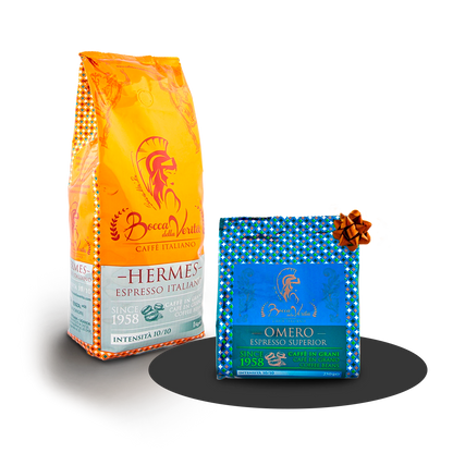 1 kg di chicchi di caffè espresso "Hermes" - TI REGALIAMO 250 g di chicchi gourmet "Omero"