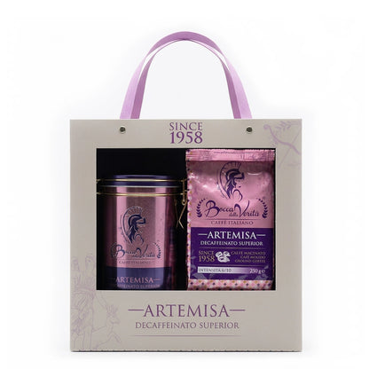 Lata "Artemisa" de Aluminio Decorativa con Cierre Hermético con Café Molido de 250G