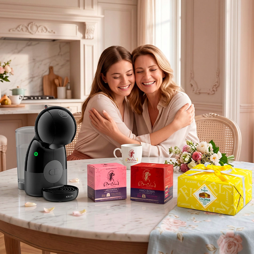 Regalo “Día de la Madre” Krups® Nescafé® Dolce Gusto® Piccolo XS con Café Italiano + Colomba con Crema de Limón