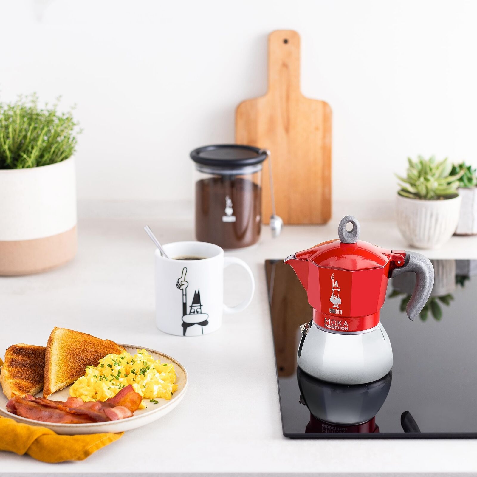 Bialetti® Moka Induction Coffee Maker Aluminum/Stainless Steel