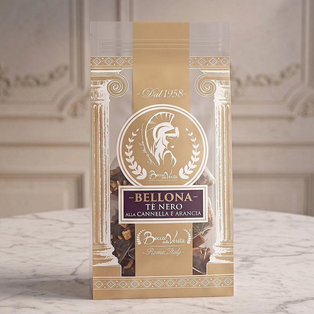 Té Negro “Bellona” Canela y Cítricos en Bolsas de Piramide