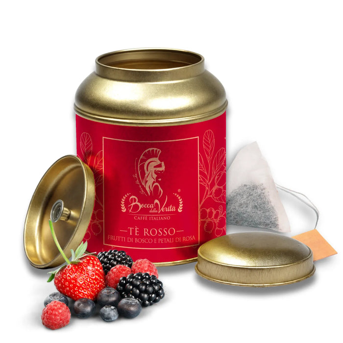 Té Rojo de Frutos Rojos en Bolsas de Piramide